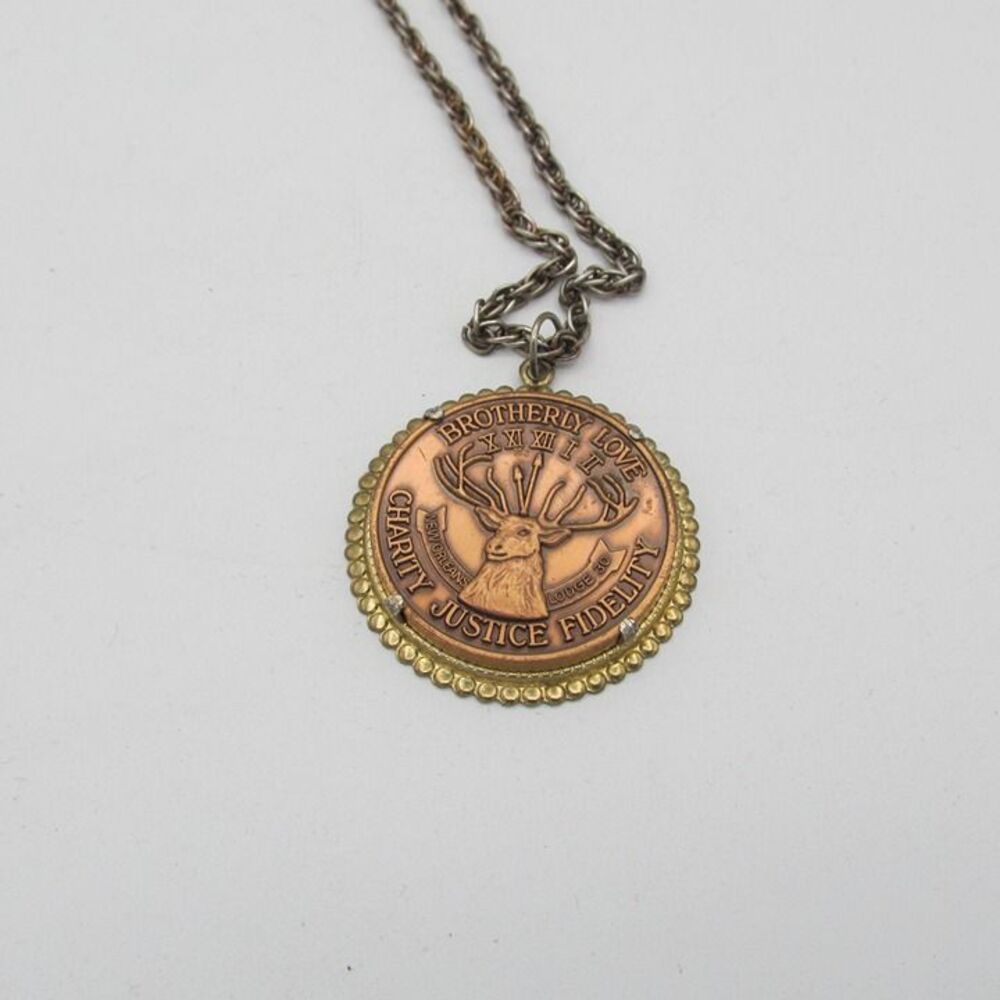ELKS KREWE New Orleans (2) 1979 One 1976 Doubloons on Chain Vintage - Picture 6 of 12